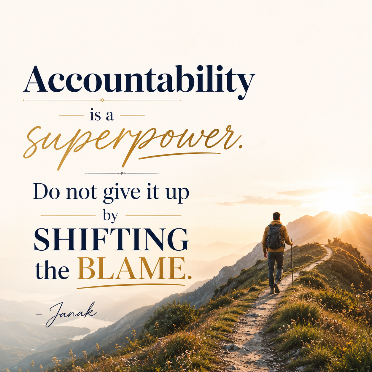 Accountability — serene edition
