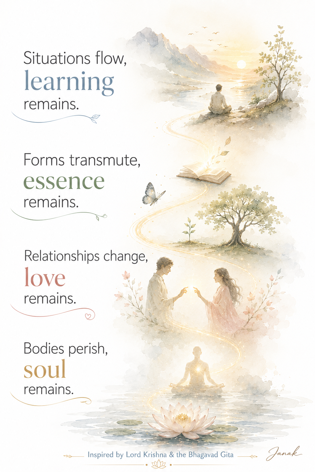 Situations Flow, Learning Remains