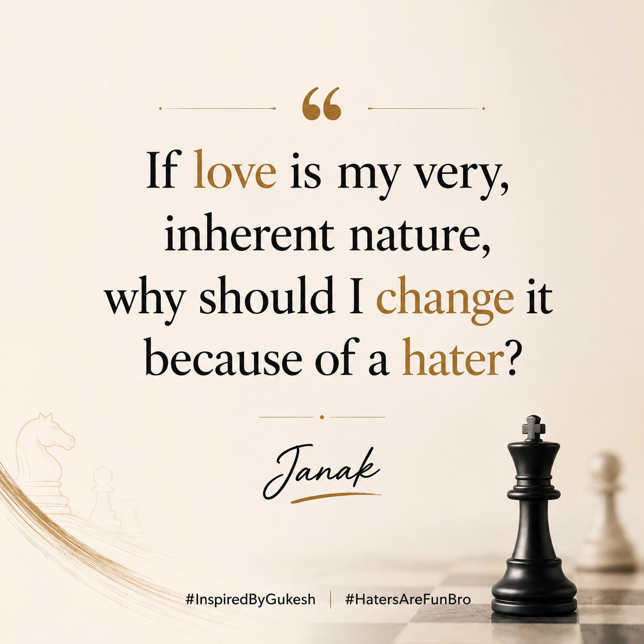 If Love Is My Very Nature