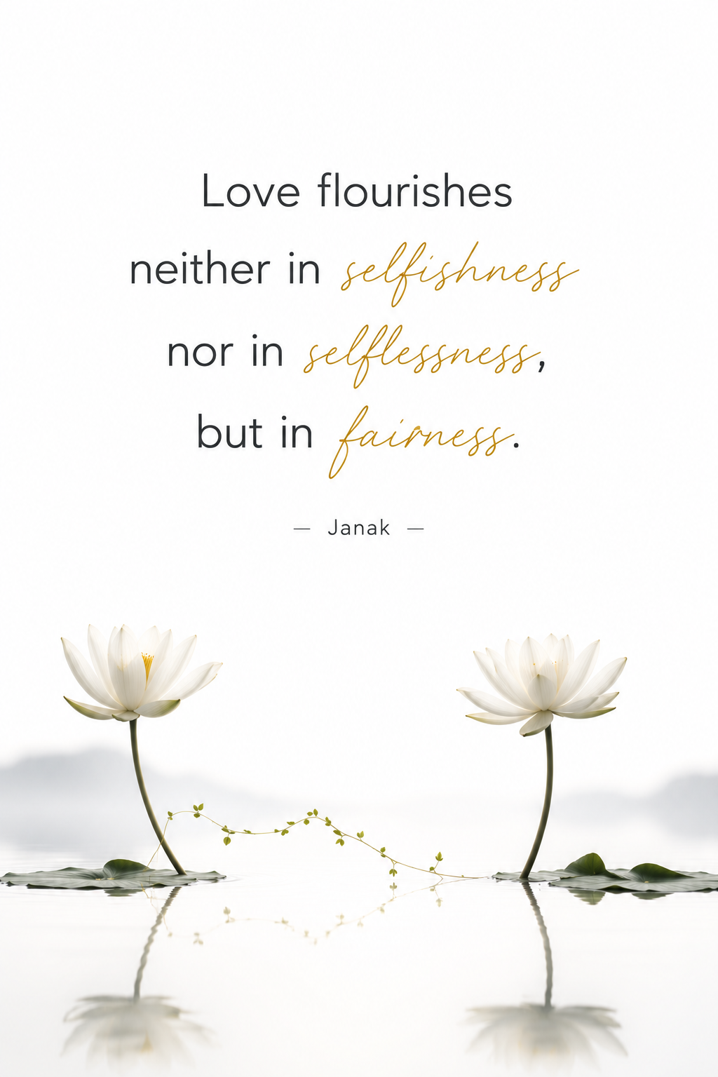 Love and Fairness