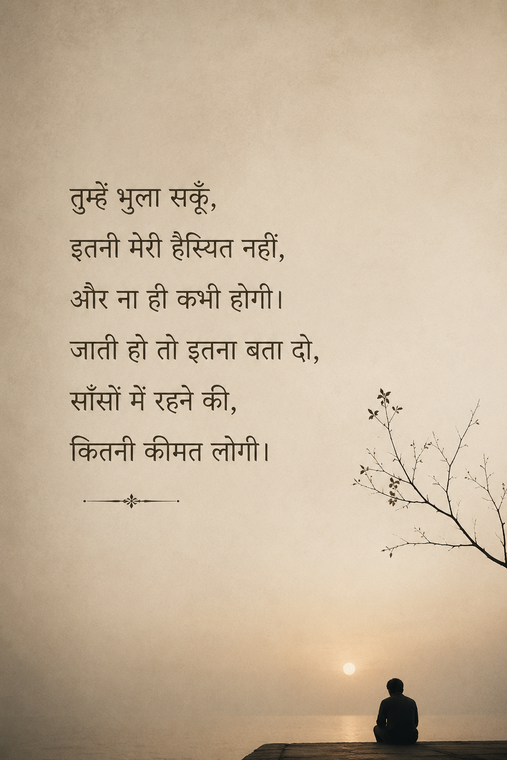 तुम्हें भुला सकूँ